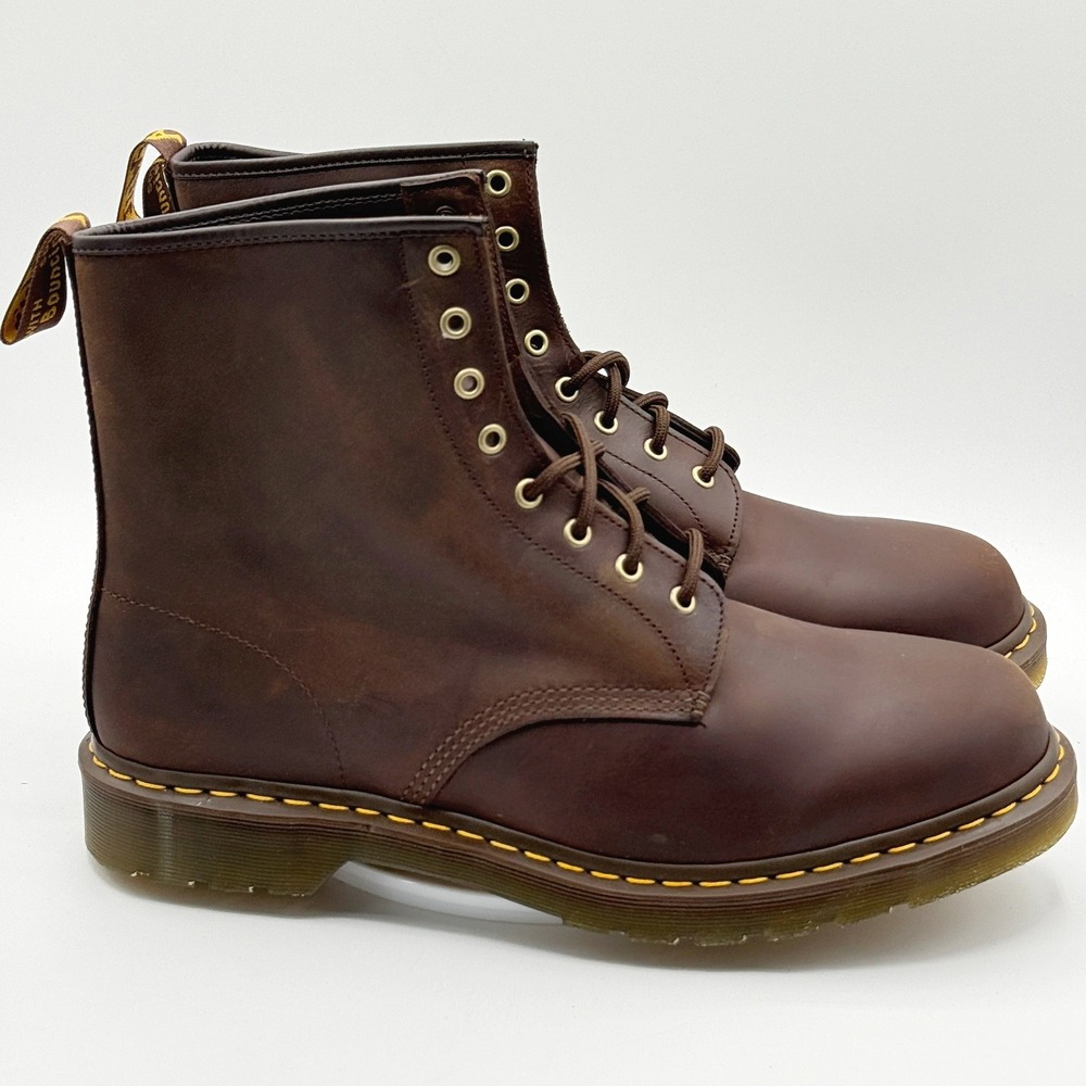 Dr Martens 1460 Crazy Horse 'Dark Brown' / Size 14 Mens / 8 Eyelet - NEW in box